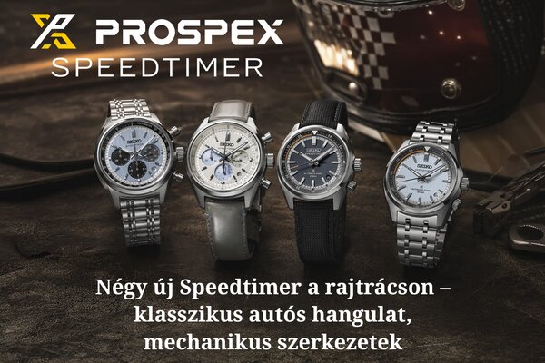 Négy új Speedtimer a rajtrácson – klasszikus autós hangulat, mechanikus szerkezetek
