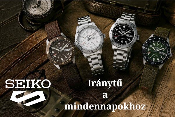 Seiko 5 Sports új "trench" field sorozat - Iránytű a mindennapokhoz